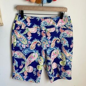 Ibkül Paisley Athletic Bermuda Shorts